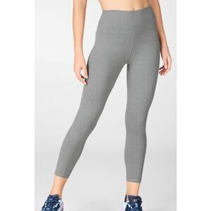 Fabletics High Waisted Heathered Capri Leggings